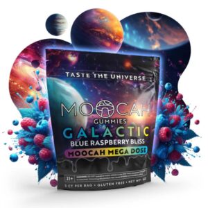 Moocah Mega Dose Mushroom Gummies - Blue Raspberry Bliss