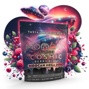 Moocah Mega Dose Mushroom Gummies - Cosmic Berry Blast