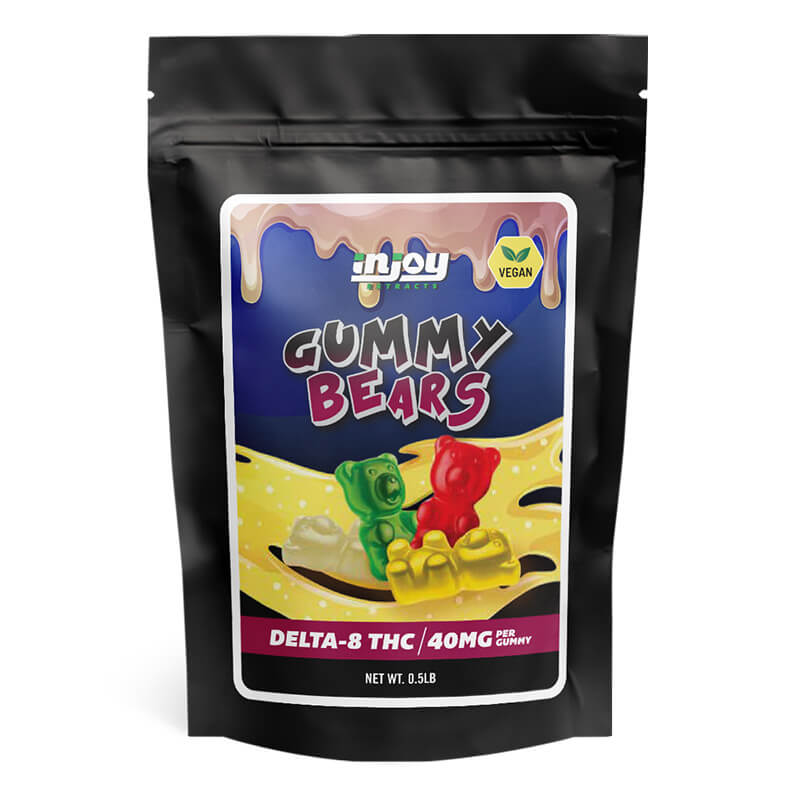 40mg Vegan Delta 8 Gummy Bears - 65ct
